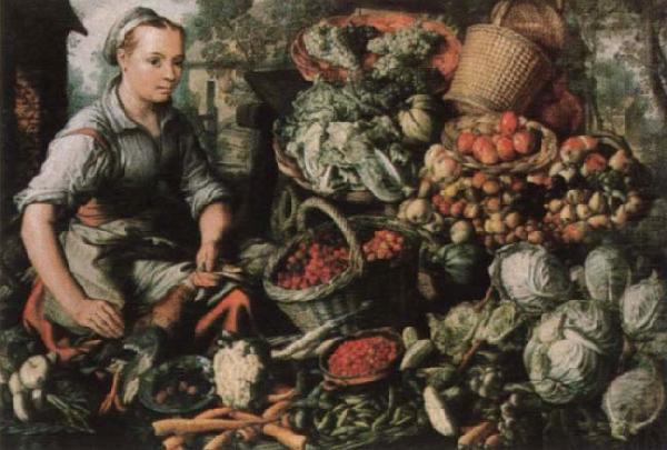 Joachim Beuckelaer Museum national market woman with fruits, Gemuse and Geflugel oil painting picture
